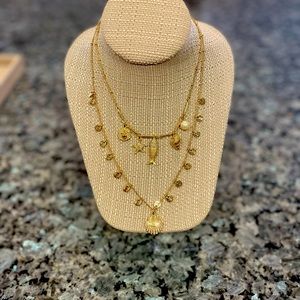 Lilly Pulitzer layered nautical necklace